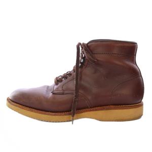 オールデン ALDEN Service Boot サービスブーツ ショート ラウンドトゥ 厚底 レザー レースアップ 8 茶 ブラウン /BB メンズ