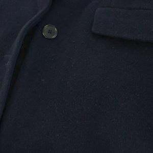 アナイ ANAYI ライトビーバーVカラーコート ノーカラー ロング ウール