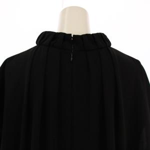 エンフォルド ENFOLD ワンピース ロング丈 半袖 38 黒 300AA233-0530