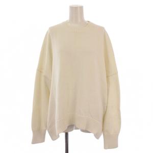 チノ CINOH コットンクルーネックニット セーター 長袖 38 白 22SKN500 /BM レディース