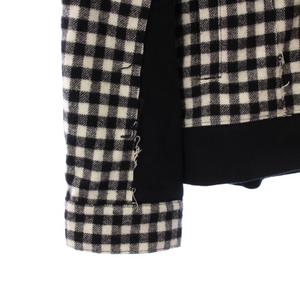 アンダーカバー UNDERCOVER 23AW ギンガムウールモッサ後切替フード付G 