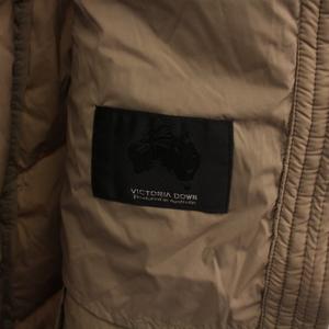 ロートレアモン LAUTREAMONT ダウンジャケット アウター ミドル丈 ジップアップ フード ワンカラー 38 グレージュ /BB レディース