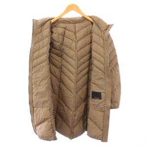 ロートレアモン LAUTREAMONT ダウンジャケット アウター ミドル丈 ジップアップ フード ワンカラー 38 グレージュ /BB レディース