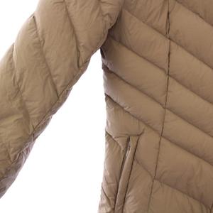 ロートレアモン LAUTREAMONT ダウンジャケット アウター ミドル丈 ジップアップ フード ワンカラー 38 グレージュ /BB レディース