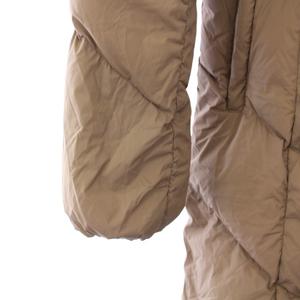 ロートレアモン LAUTREAMONT ダウンジャケット アウター ミドル丈 ジップアップ フード ワンカラー 38 グレージュ /BB レディース