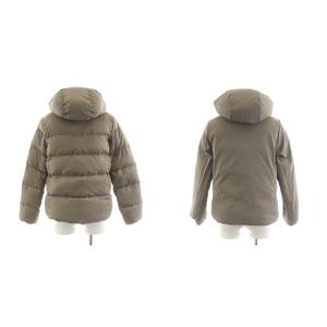 グリーンレーベルリラクシング ユナイテッドアローズ green label relaxing ダウンジャケット フード リバーシブル アウター 34 ベージュ /AN49 レディース
