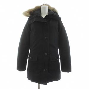 カナダグース CANADA GOOSE R BRONTE PARKA WOMENS ダウンジャケット ロング コヨーテファー ジップアップ ワッペン S 黒 ブラック 2603JL /KU レディース
