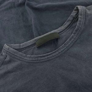 プラダ PRADA Tシャツ カットソー 半袖 クルーネック ロゴ刺繍 S 紺 ネイビー UJM506 /KU メンズ