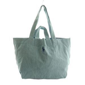 ラルフローレン RALPH LAUREN トートバッグ ロゴ刺繍 ライトブルー 水色 /MI レディース