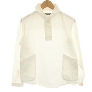 ロロ LOLO オックスプルオーバーシャツ ブラウス 長袖 S 白 ホワイト LS-3 /HN レディース
