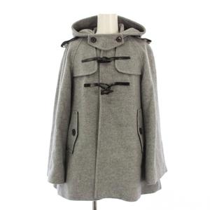 ラブレス LOVELESS バックプリーツ ダッフルコート ミドル丈 フーディ 38 グレー /KH レディース