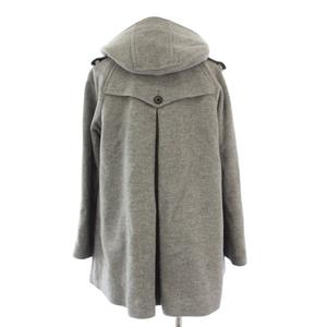 ラブレス LOVELESS バックプリーツ ダッフルコート ミドル丈 フーディ 38 グレー /KH レディース