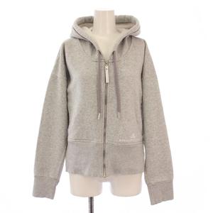 アディダス バイ ステラマッカートニー adidas by Stella McCartney ジップアップパーカー ジャケット スウェット 裏起毛 ショート丈 ワンカラー XS グレー /BB レディース