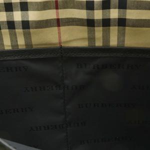 バーバリー BURBERRY ビジネスバッグ ハンド 内側ノバチェック レザー 黒 ブラック /AQ ■OS メンズ
