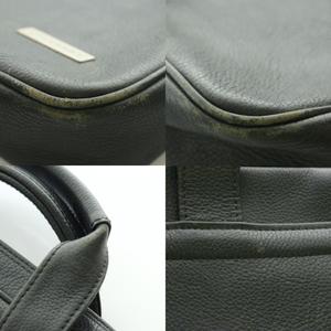 バーバリー BURBERRY ビジネスバッグ ハンド 内側ノバチェック レザー 黒 ブラック /AQ ■OS メンズ