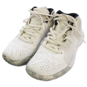 アンダーアーマー UNDER ARMOUR UA JET '21 バスケットシューズ スニーカー US5Y ホワイト /BM キッズ