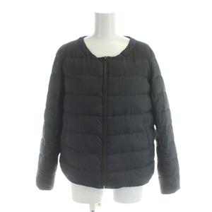アンタイトル UNTITLED ダウンジャケット 2 黒 ブラック ノーカラー /AP レディース