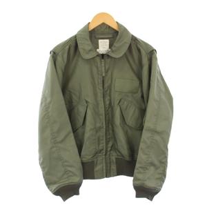 ヒューストン HOUSTON フライトジャケット ブルゾン ジップアップ M カーキ CWU-36 /KH メンズ
