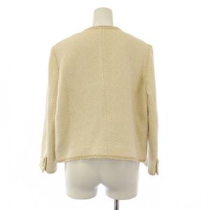 ポールスミス PAUL SMITH Paul+ ノーカラージャケット ツイード 46L ベージュ /BM レディース