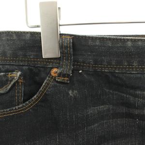 ポールスミス PAUL SMITH PINK デニムスカート ミニ 48L 紺 ネイビー USED加工 左サイドジップ /HN レディース