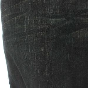 ポールスミス PAUL SMITH PINK デニムスカート ミニ 48L 紺 ネイビー USED加工 左サイドジップ /HN レディース