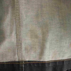 ポールスミス PAUL SMITH PINK デニムスカート ミニ 48L 紺 ネイビー USED加工 左サイドジップ /HN レディース