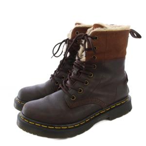 ドクターマーチン DR.MARTENS スノープラウ ウィンターグリップブーツ レースアップ UK5 茶 1460 /KH レディース