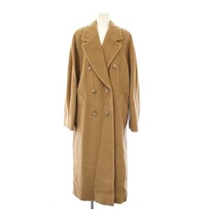 マックスマーラ MAX MARA アイコンコート ダブルブレスト ロング カシミヤ混 40 ベージュ 101801 /KH レディース