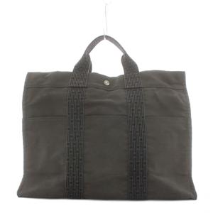 エルメス HERMES エールラインMM ハンドバッグ トートバッグ グレー /AN57 ■OH レディース