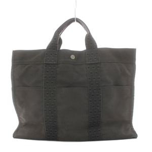 エルメス HERMES エールラインMM ハンドバッグ トートバッグ グレー /AN57 ■OH レディース