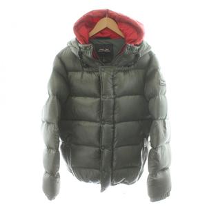 アールエルエックス ラルフローレン RLX RALPH LAUREN ダウンジャケット フード アウター M カーキ 赤 レッド 784911961 O324RC37 /AN25 メンズ
