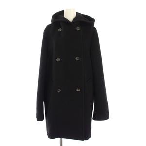 マックスマーラ MAX MARA フーディコート アウター ミドル丈 ダブル 40 黒 60861193 /KH レディース