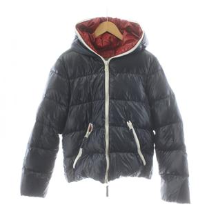 デュベティカ DUVETICA DIONISIO ダウンジャケット フード アウター 46 紺 ネイビー 赤 レッド U2250UU-1035R /AN27 メンズ