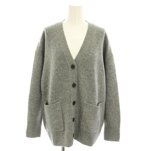 イエナ IENA アクア AQUA Vネックカーディガン ニットカーディガン 長袖 カシミヤ混 グレー 23080900701030 /YT レディース