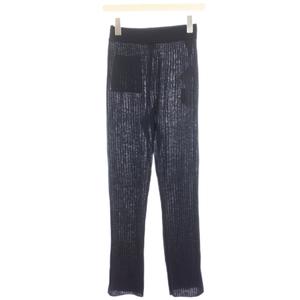 未使用品 イエナ IENA タグ付き 21AW ニットパンツ ウール F 紺 ネイビー リブ イージー シアー /HN レディース