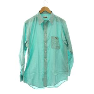 ラコステ LACOSTE シャツ 5 グリーン 長袖 ボタンダウンカラー 胸ポケット /JP メンズ
