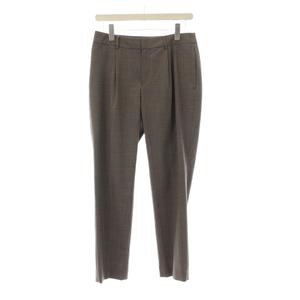 グリーンレーベルリラクシング ユナイテッドアローズ green label relaxing 40 茶 パンツ グレンチェック /JP レディース