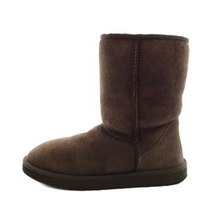 アグ オーストラリア UGG australia ムートンブーツ ショートブーツ 7 茶 ブラウン /AN55 レディース