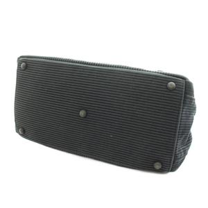 ポーター PORTER 吉田カバン ハンドバッグ ストライプ柄 キャンバス 黒 ブラック /AN29 レディース