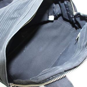 ポーター PORTER 吉田カバン ハンドバッグ ストライプ柄 キャンバス 黒 ブラック /AN29 レディース