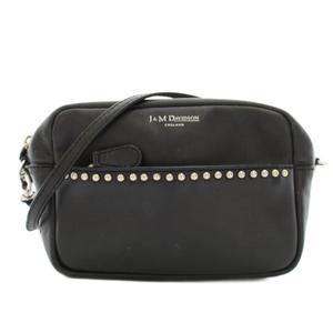 ジェイ&エムデヴィッドソン J&M Davidson リップスティックポシェットウィズスタッズ LIPSTICK POCHETTE WITH STUDS ショルダーバッグ レザー 黒 ブラック /YT レディース