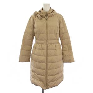 トッカ TOCCA ダウンコート ロング ジップアップ 0 ベージュ /BM レディース