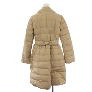 トッカ TOCCA ダウンコート ロング ジップアップ 0 ベージュ /BM レディース