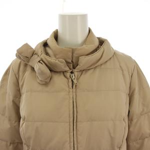 トッカ TOCCA ダウンコート ロング ジップアップ 0 ベージュ /BM レディース