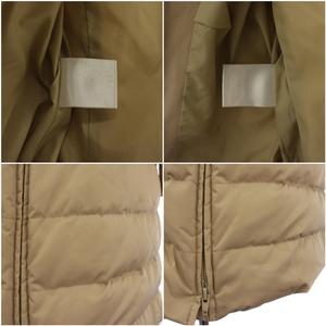 トッカ TOCCA ダウンコート ロング ジップアップ 0 ベージュ /BM レディース