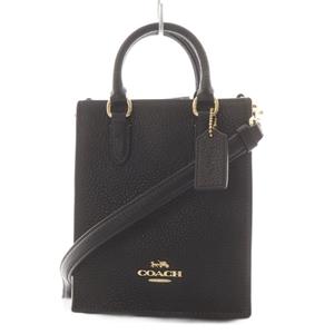コーチ COACH ノース サウス ミニ トート 2way ハンドバッグ ショルダーバッグ レザー 黒 ブラック CJ500 黒 ブラック /AN13 レディース