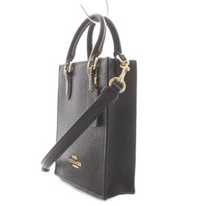 コーチ COACH ノース サウス ミニ トート 2way ハンドバッグ ショルダーバッグ レザー 黒 ブラック CJ500 黒 ブラック /AN13 レディース