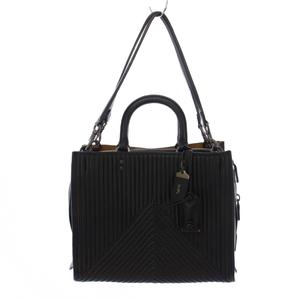 コーチ COACH ローグ ウィズ キルティング ハンドバッグ トートバッグ 2WAY レザー ブラック 22809 /BM レディース