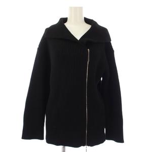 ルイヴィトン LOUIS VUITTON ニット セーター 長袖 ジップアップ カシミア S 黒 /BM レディース
