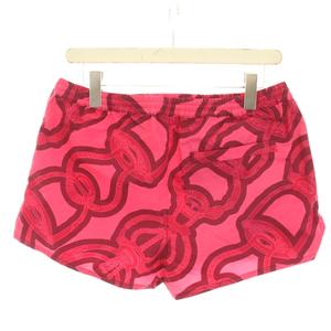 エルメス HERMES ショートパンツ ハーフパンツ イージー 鎧の幻想 ナイロン 総柄 38 ピンク 3E0454DW /HN レディース